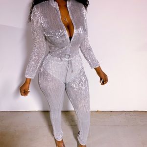 Sequins jumpsuit